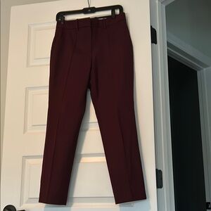 Theory burgundy trouser